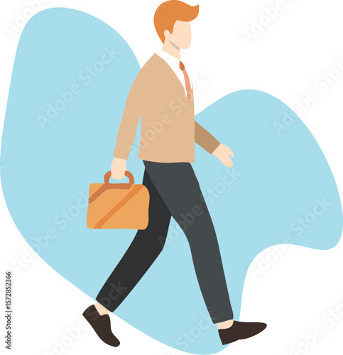 man walking on the street