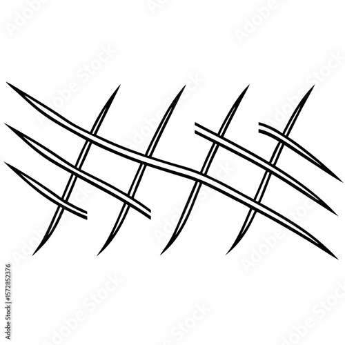 Laser lines crossing skin create an abstract medical pattern of geometric precision, laser lines crossing skin is a powerful symbolic representation. It highlights incision lines,