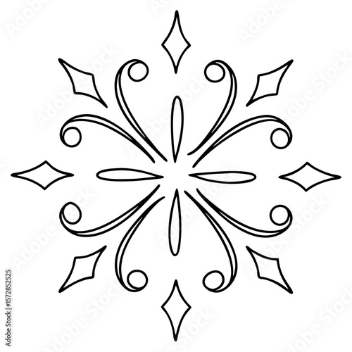 Rejuvenation sparkle illustration, a simple stylized star design for concepts of renewal and revitalization. Rejuvenation sparkle graphic as clean, versatile decorative element,