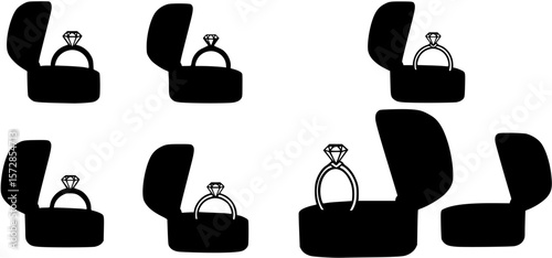 Ring box silhouette