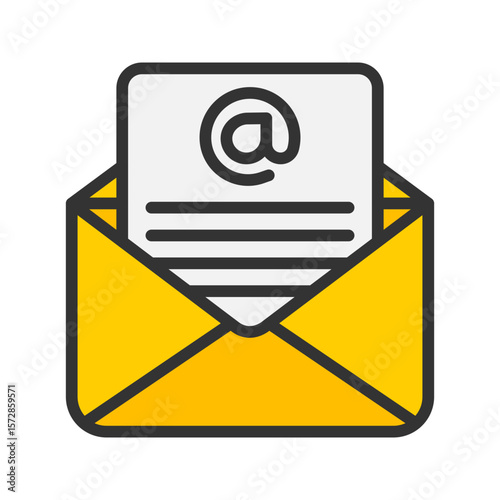 Email icon vector image. Suitable for mobile apps, web apps and print media.