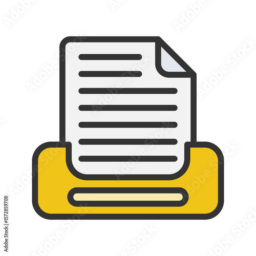 Project Inbox icon vector image. Suitable for mobile apps, web apps and print media.