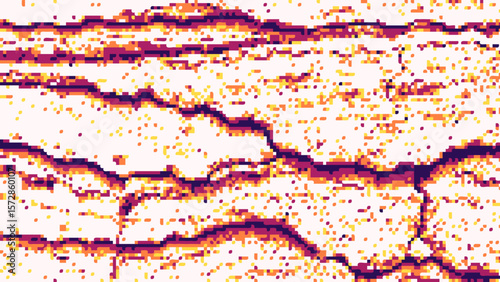 Rock formation pixel art
