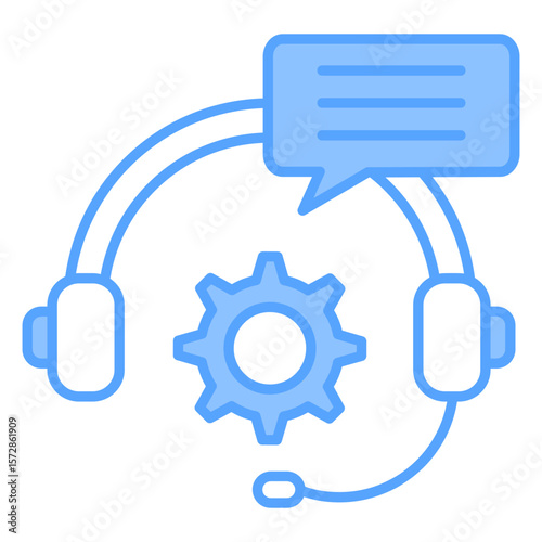 Technical Support Blue Icon