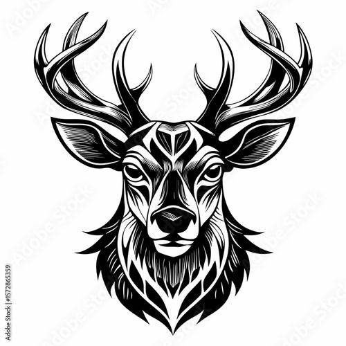 deer head vector