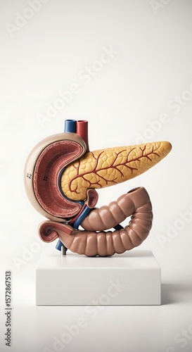 Detailed Anatomical Model of the Pancreas and Digestive Tract
