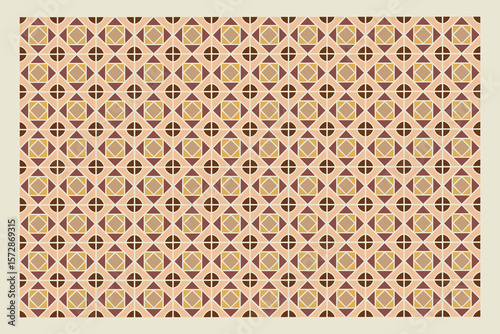 A seamless vector pattern with brown gradient tiles, perfect for elegant flooring visuals, warm-toned wallpapers, or textured interior wall decorations.

