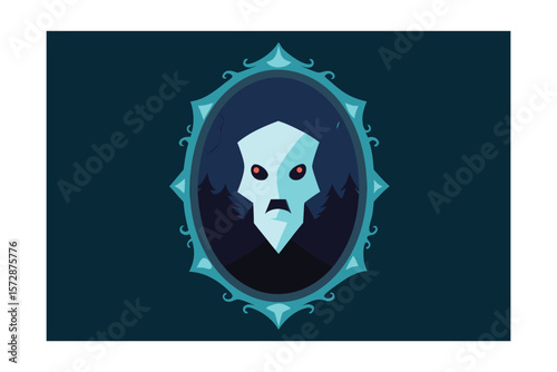 Haunted mirror face