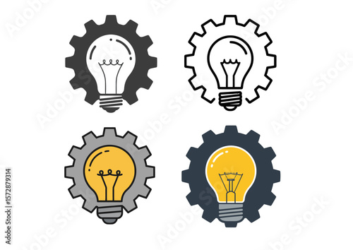 vector light bulb icon