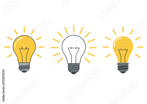 light bulb vector illustration