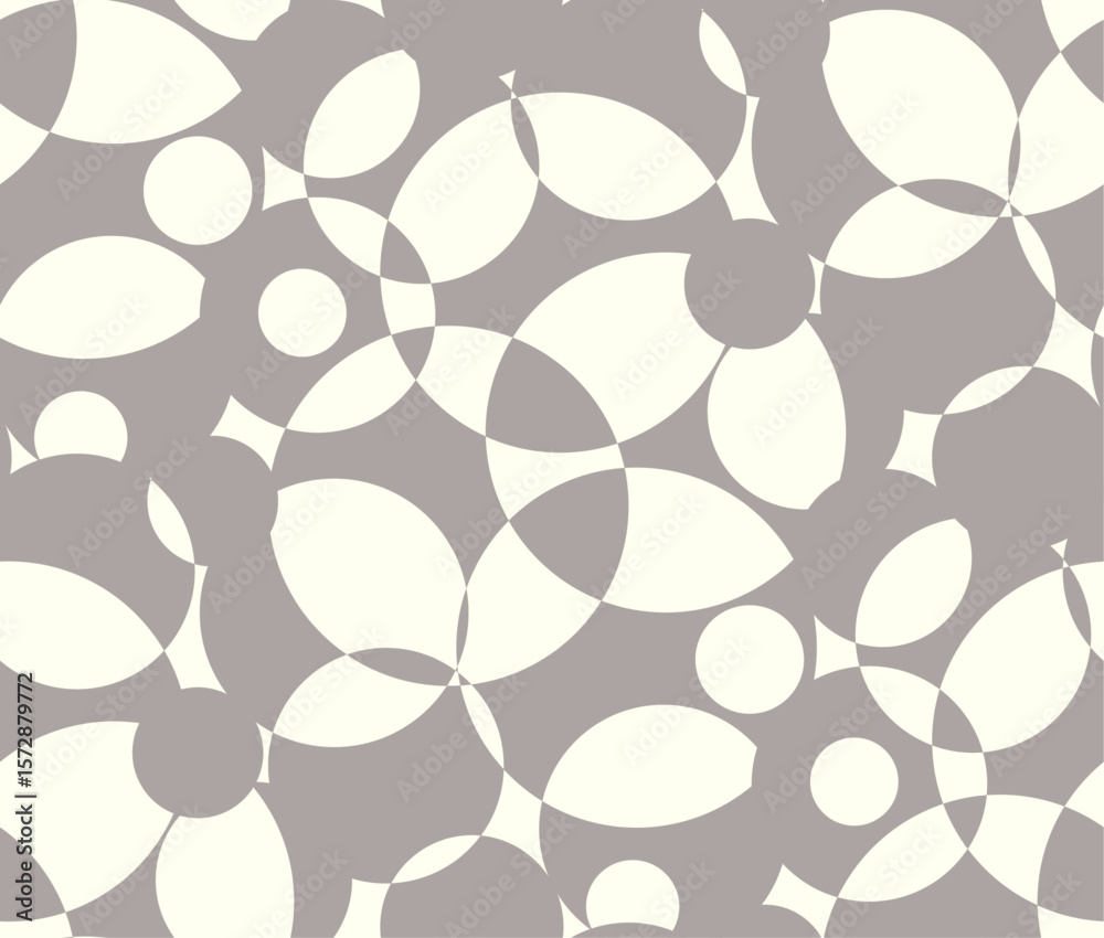 Fototapeta premium Abstract shapes seamless vector pattern