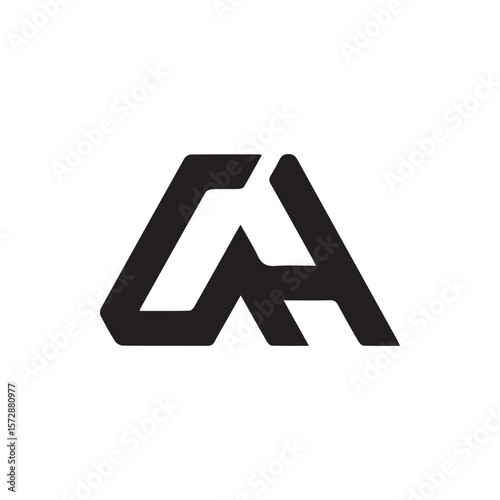 Free Download Minimalist Letter CA Logo Design – Modern Geometric Monogram - GFXLoad