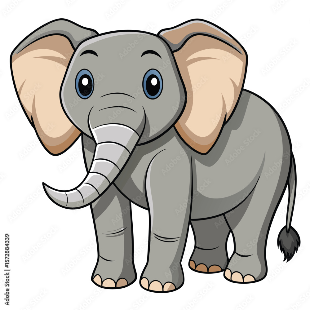 Obraz premium Cute elephant cartoon