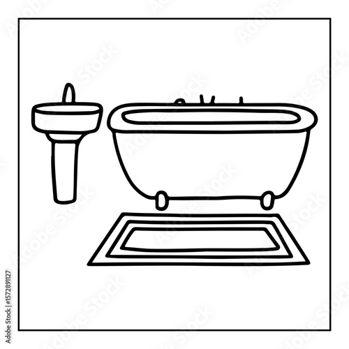 vector illustration of a space coloring page isolated