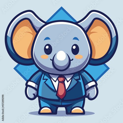 Cute elephant in a business suit (1)