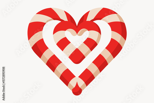 red heart on white background