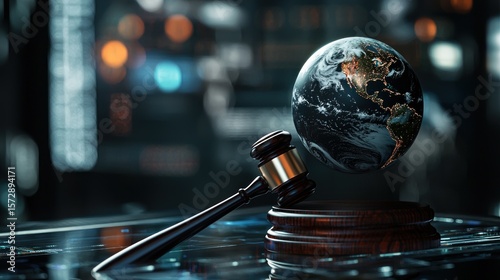 Global Justice: A Gavel and Earth