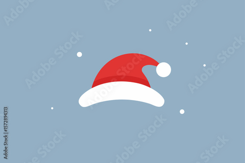 vector illustration of santa claus hat