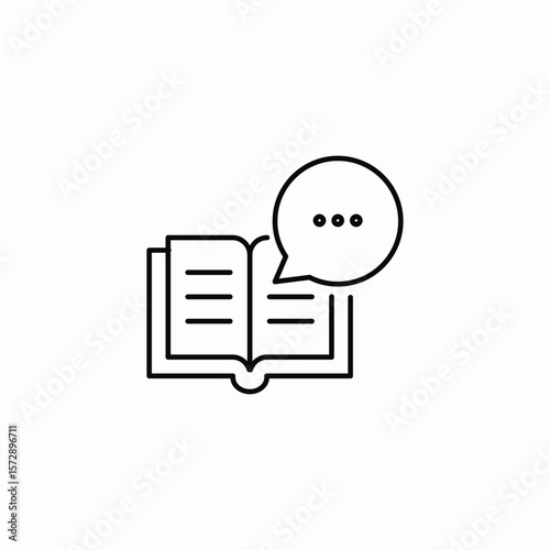 book comments icon sign vector