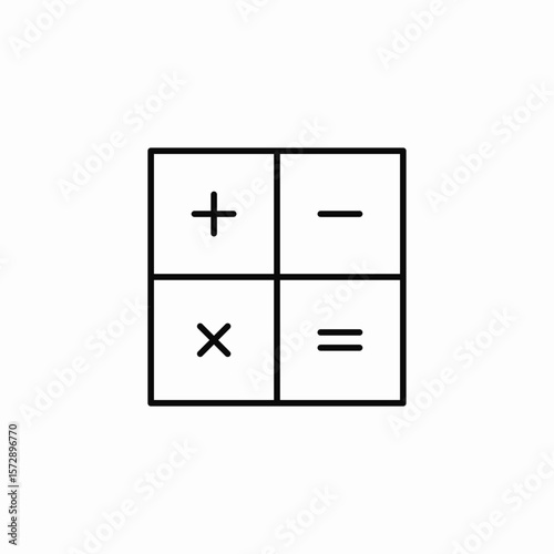 calculator usage icon sign vector