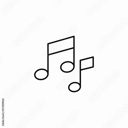 music notes icon sign vector