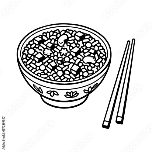 chinken fried vector