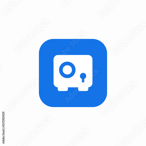 box safe icon sign vector