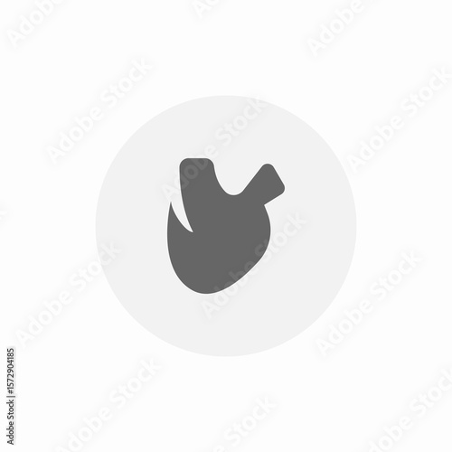heart organ icon sign vector