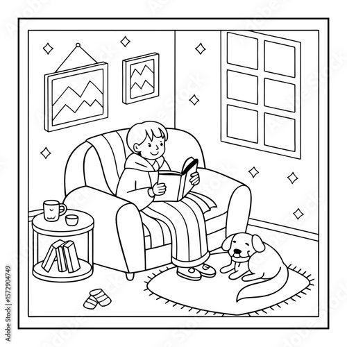 hand drawn nooks coloring pages for kids
