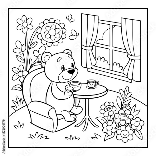 hand drawn nooks coloring pages for kids