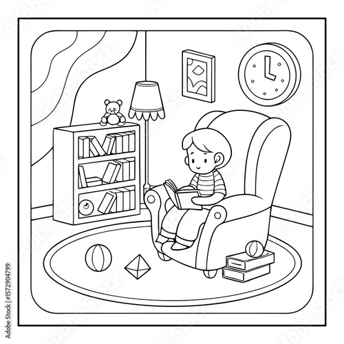hand drawn nooks coloring pages for kids