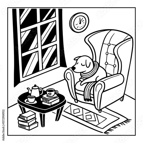 hand drawn nooks coloring pages for kids