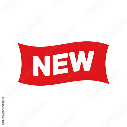 New Label collection set. Sale tags. Discount red ribbons, banners and icons. Shopping Tags. Sale icons. Red isolated on transparent white background
