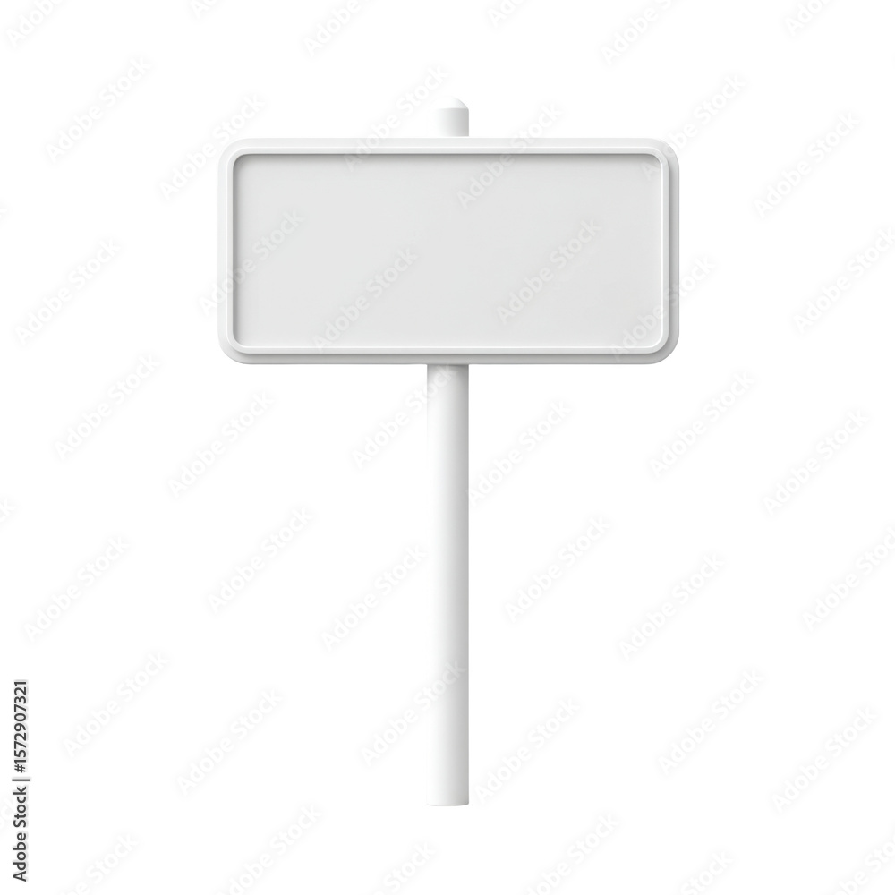 Blank White Sign on a Simple Pole for Custom Message or Directional Use in Various Settings and Environments Transparent background or png Blank White Sign on a Simple Pole for Custom Message or Directional Use in Various Settings and Environments Transparent background or png