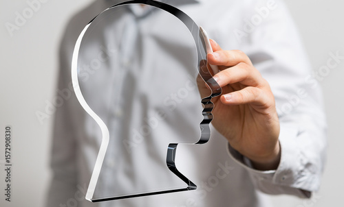 Abstract image of a person ...