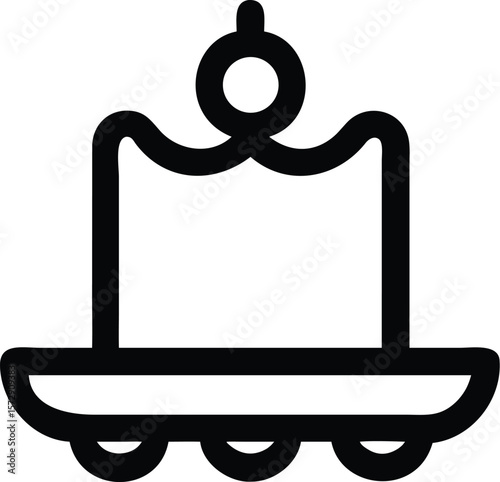 Vector art of a charming hanging candle holder with an elegant design, perfect for home decor
