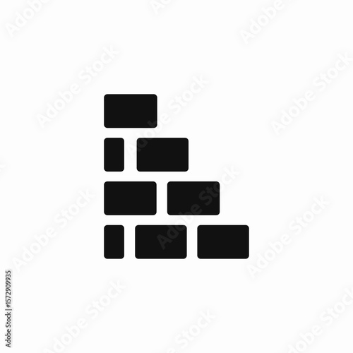 brick build icon sign vector