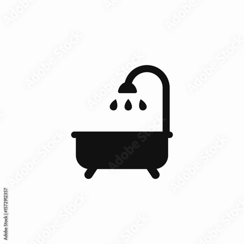 tub bath icon sign vector