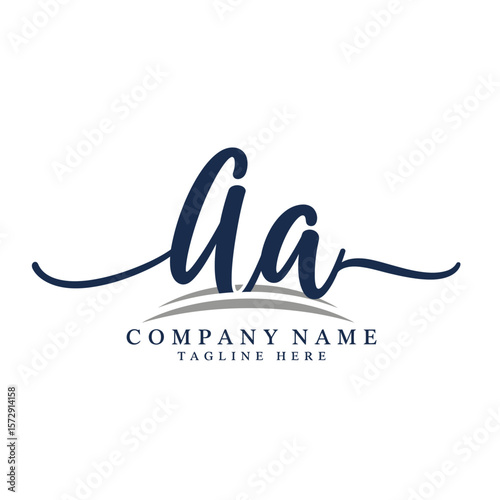 Elegant and modern logo design featuring the letters Ia, perfect for businesses seeking a sophisticated and timeless brand identity.