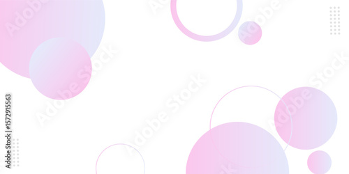 Geometric abstract background,circle effect style, pink and blue.