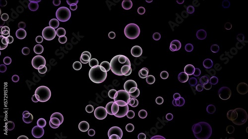 purple bubbles background