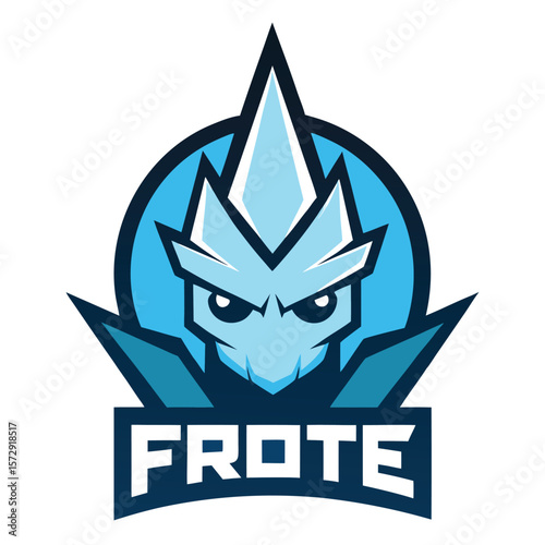 Frote Ice Crystal Gaming Mascot Logo
