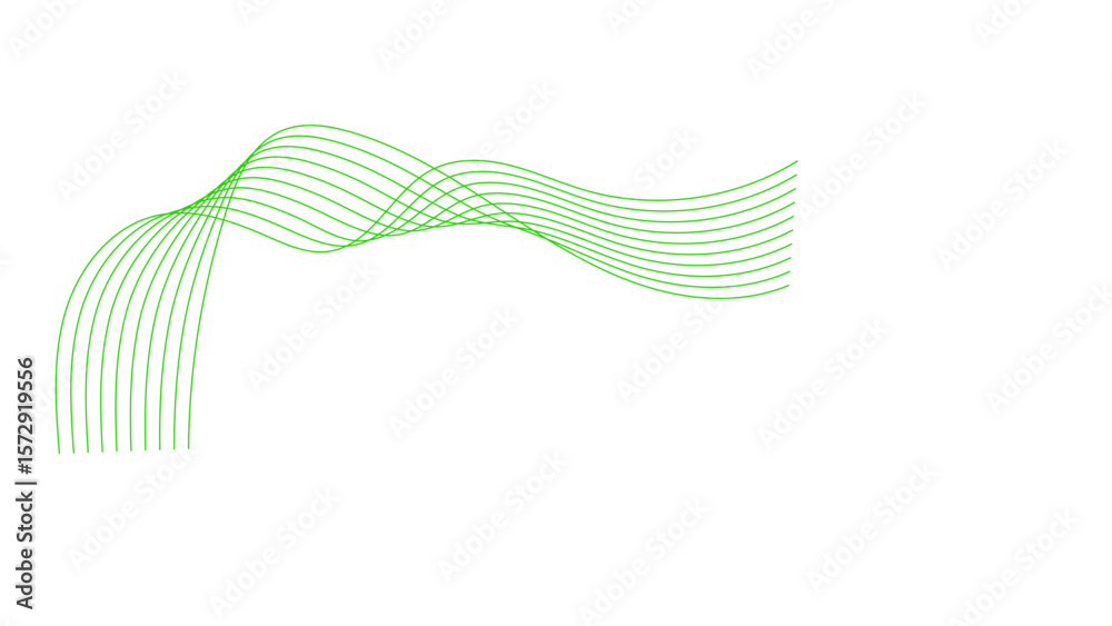 Fototapeta premium Waveline colorful vector image