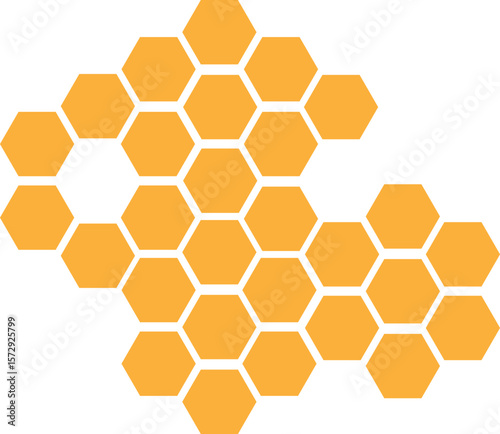Honeycomb bee icon on white background. honeycomb icon for your web site design, logo, app, UI. flat style. honey comb sign. Vector Illustration .