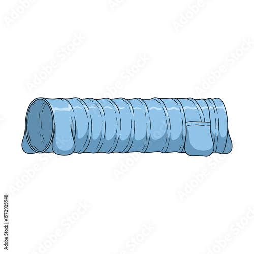 Light Blue Collapsible Dog Tunnel Illustration
