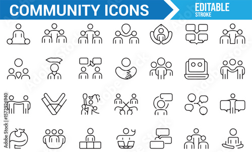 People and Community Icons for Social Interaction, Support, and Group Dynamics