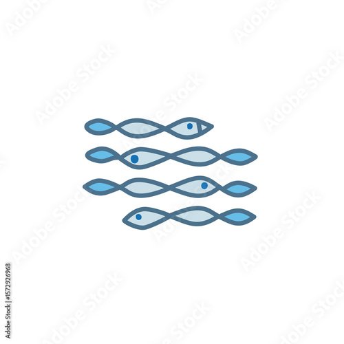 Blue Fish School