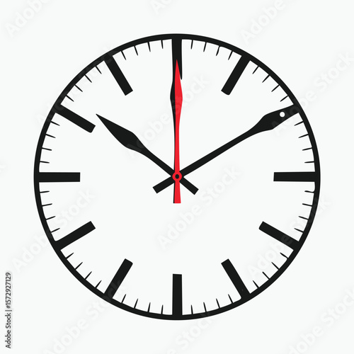 Clock face with hands
