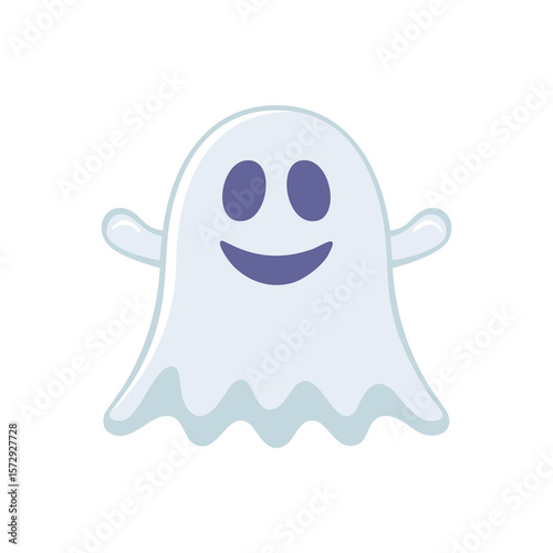 Happy ghost smiling
