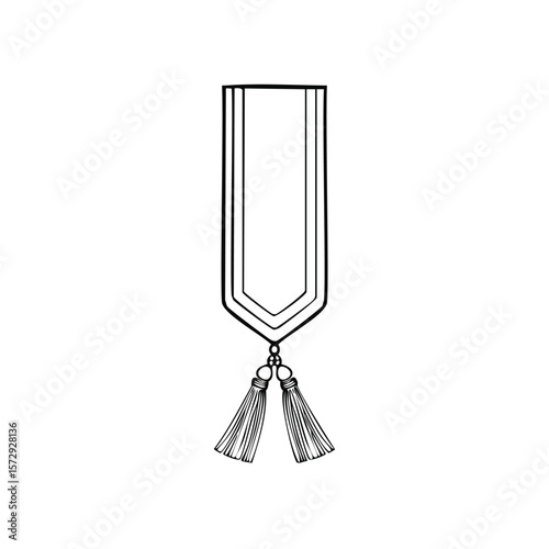Ornate tassel bookmark
